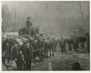 Moving the boilers in Elbe - 1902
