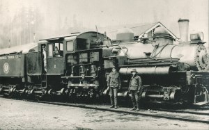 Weyerhaeuser Company Vail Shay Locomotive, around 1939